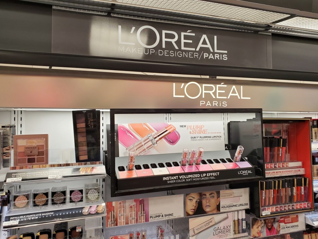 boreal cosmetics display at store