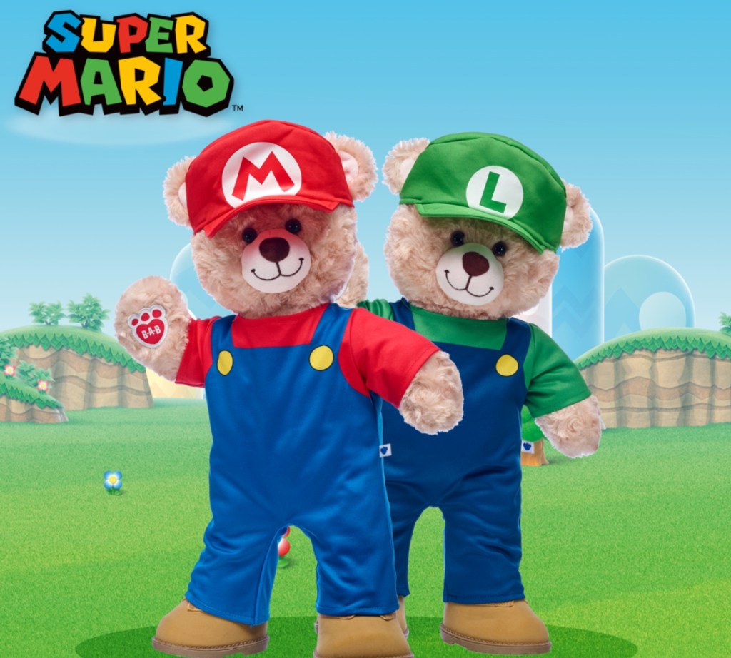 plush Super Mario & Luigi bears
