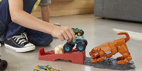 Hot Wheels Monster Trucks Sabretooth Showdown Playset Just $6 on Walmart.com (Regularly $20)