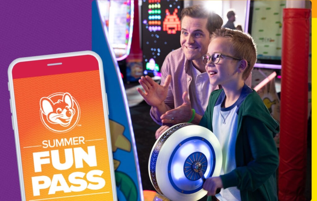 Chuck E. Cheese Summer Fun Pass 8 Weeks of Play from 50