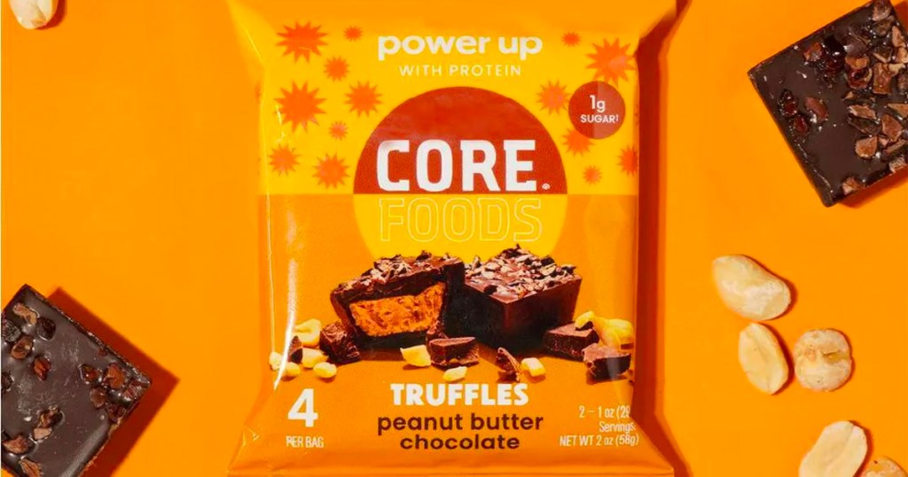 core peanut butter chocolate truffles bag 
