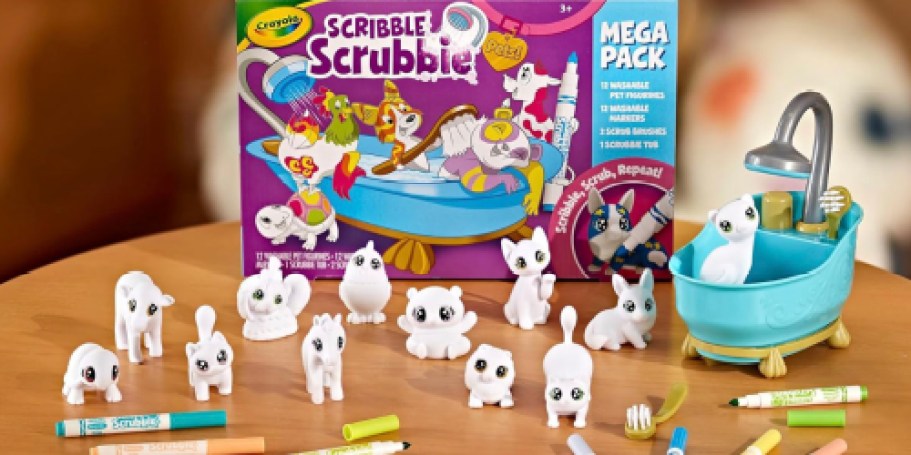 Crayola Scribble Scrubbie Mega 27-Piece Set Only $11 on Amazon (Reg. $25)