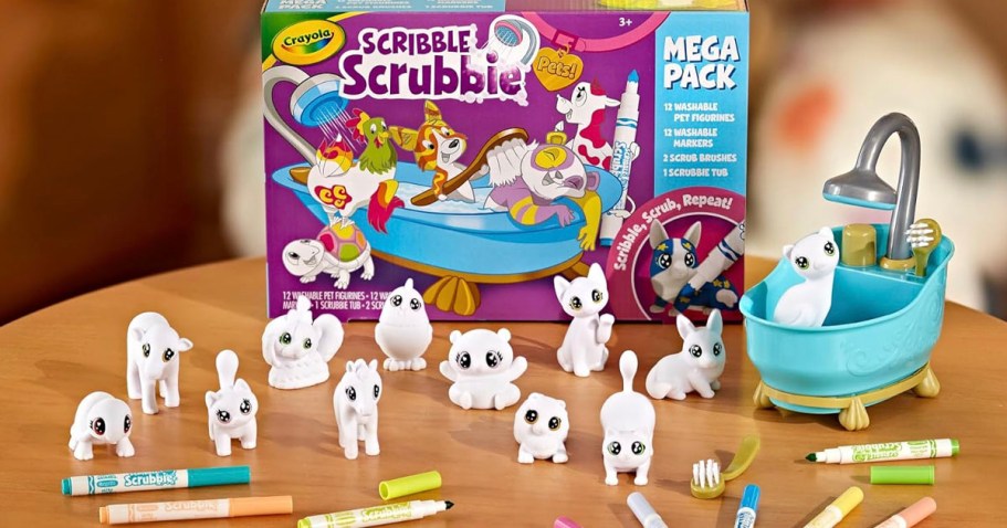 Crayola Scribble Scrubbie Mega 27-Piece Set Only $11 on Amazon (Reg. $25)