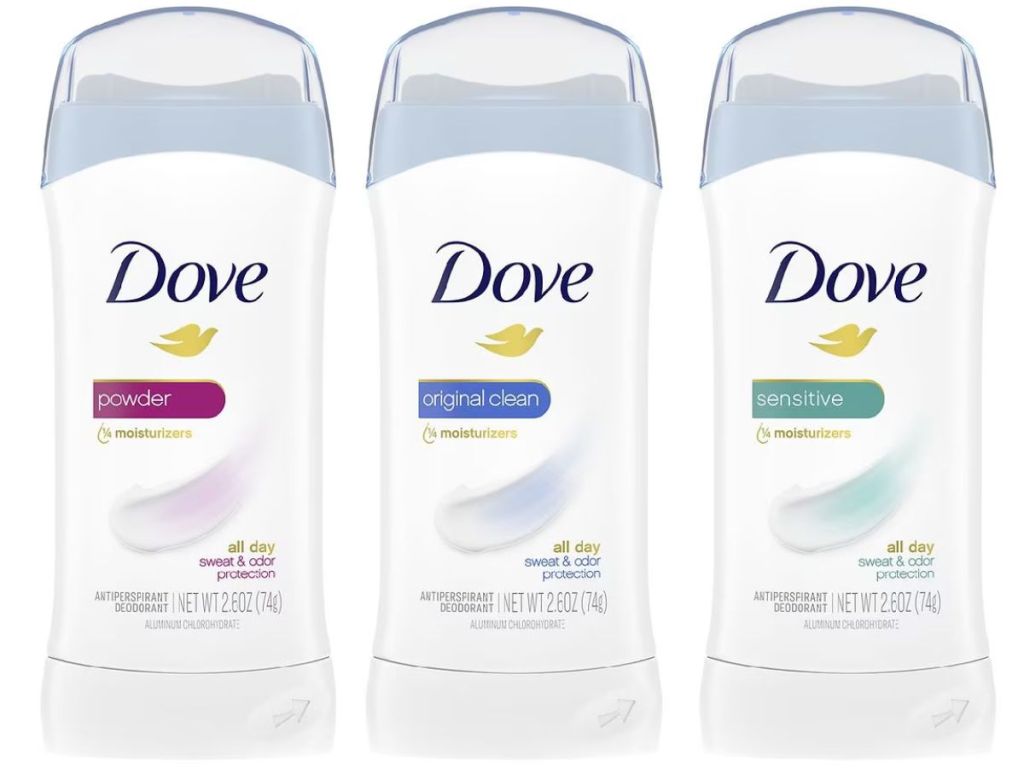 3 dove deodorant sticks