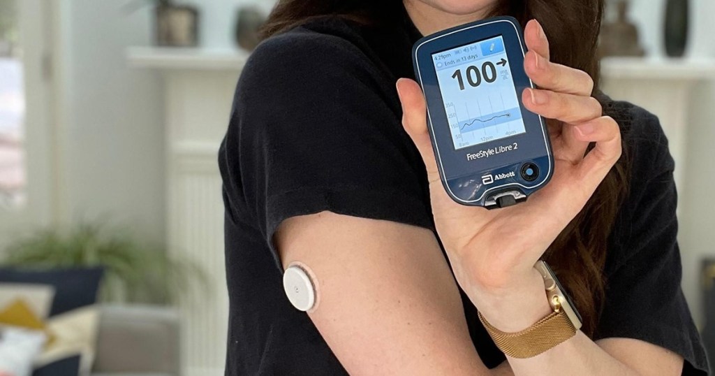 using app to read continuous glucose monitor