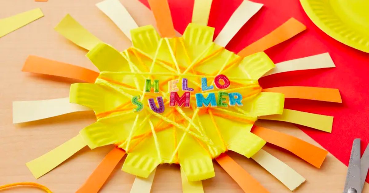 summer craft week project from week 2 - hello summer