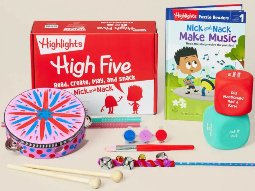 high five activity box with multiple activities