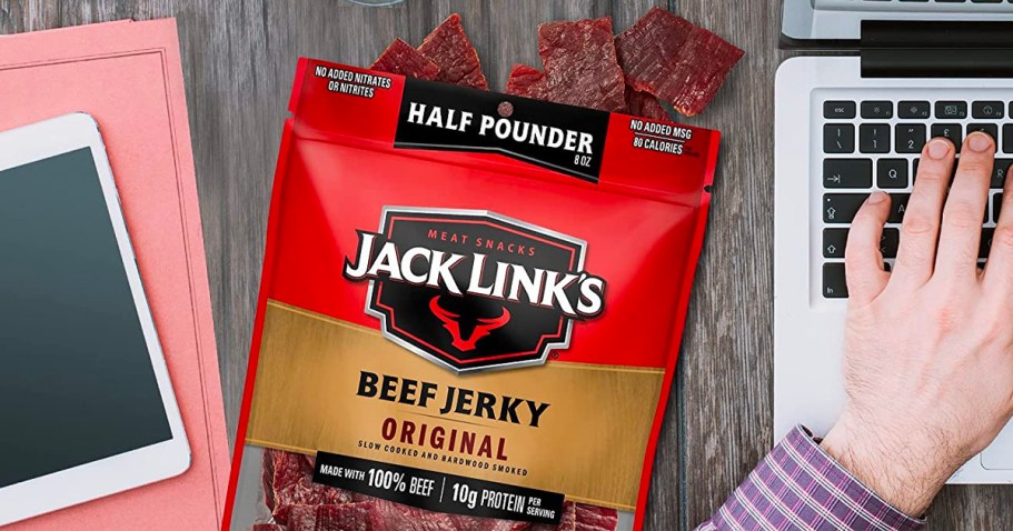 Jack Links Beef Jerky 8oz Bag Only $6 Shipped on Amazon & More