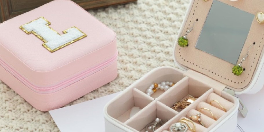 Jewelry Travel Case w/ Initial Only $4.99 on Amazon (Regularly $19) | Personalized Stocking Stuffer
