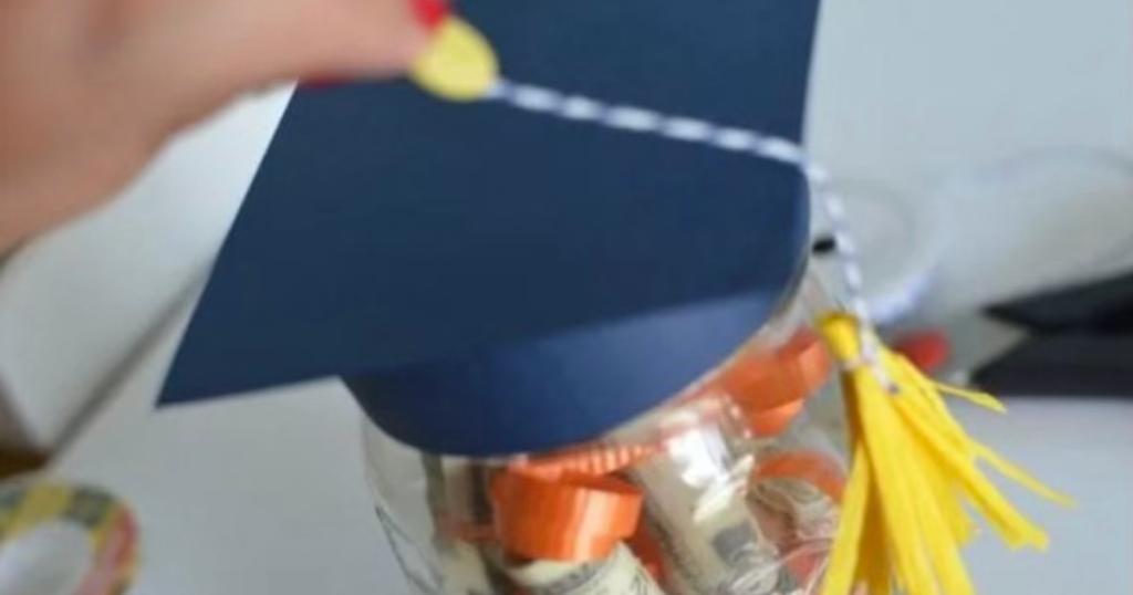 mason jar graduation hat