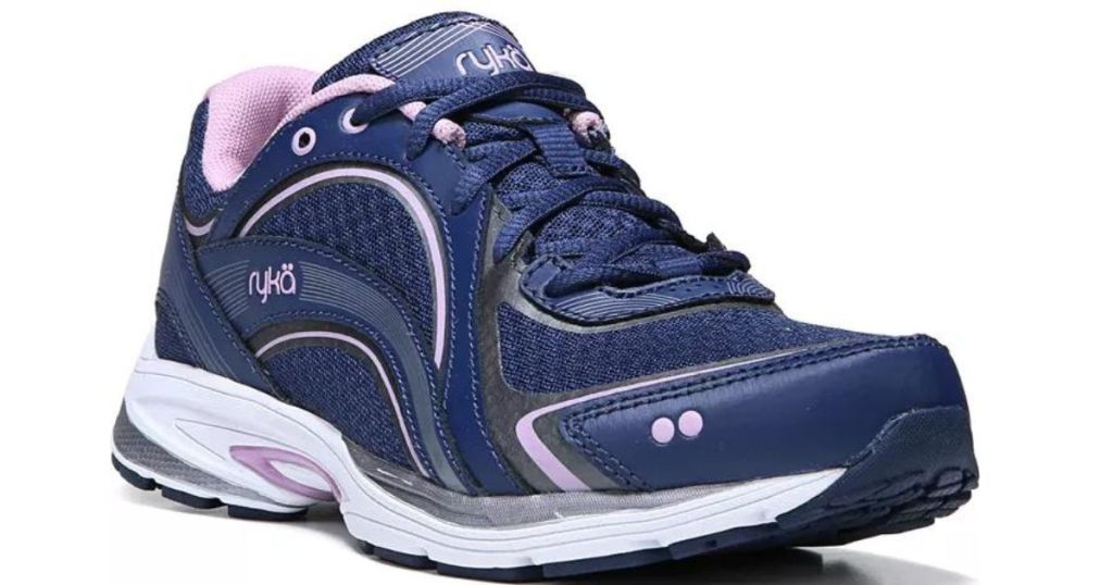 pink and purple Ryka walking shoes