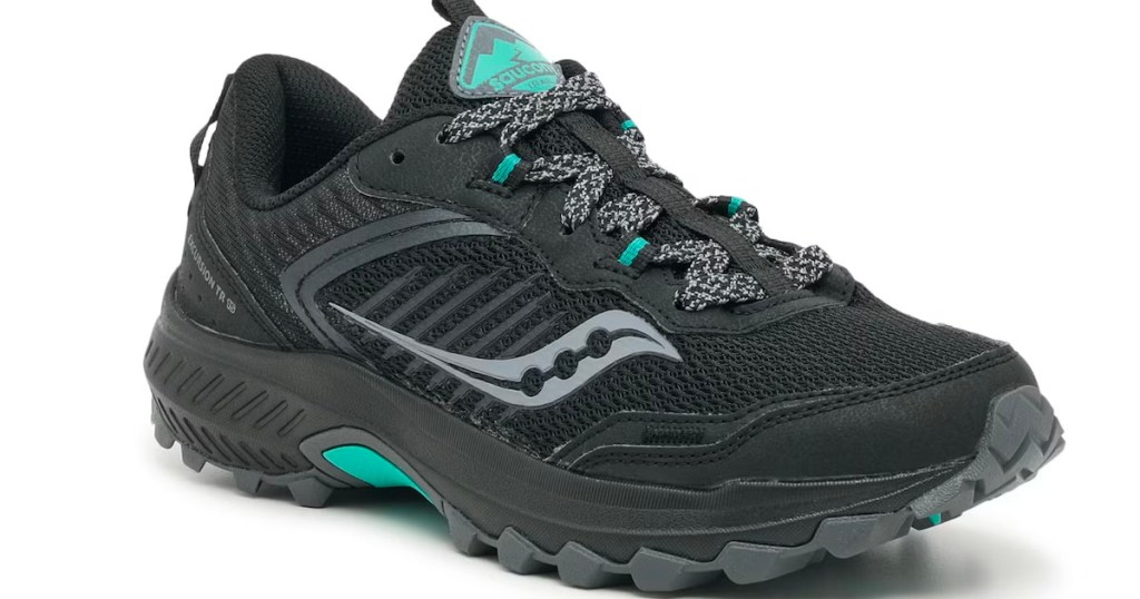 sacony running shoes trail excursion in black