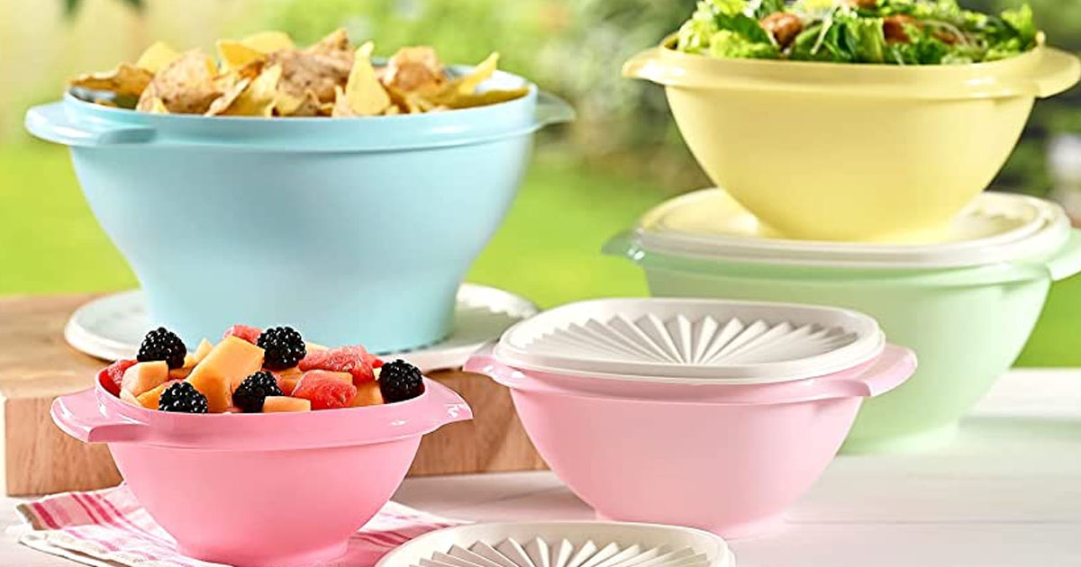 Classic Tupperware Set in Vintage Colors Available on Amazon (Just Like Grandma’s Version!)