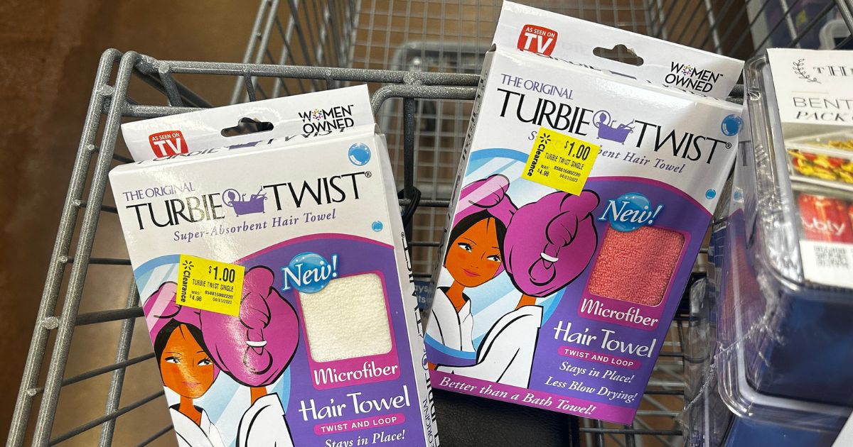 Turbie Twist hair towels in shopping cart