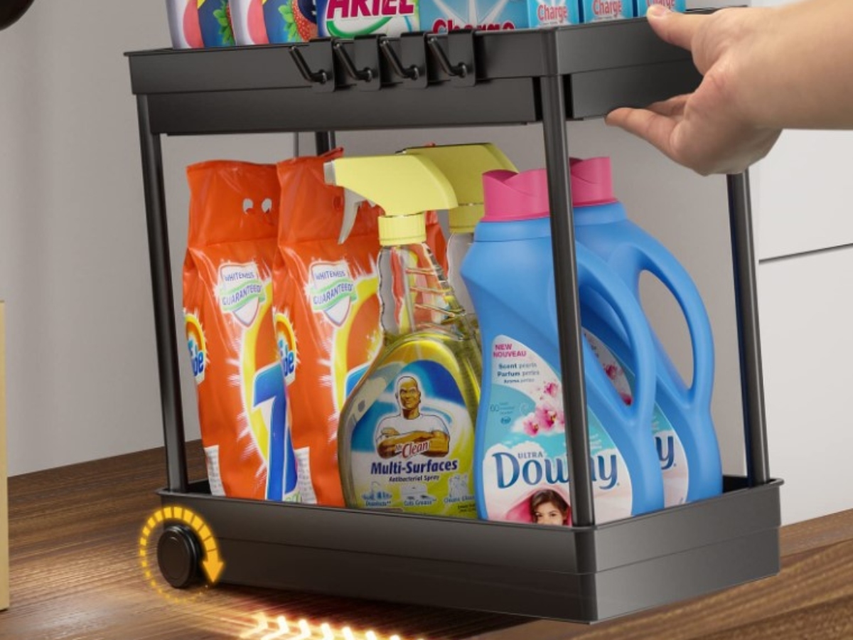 Rolling Under Sink Organizer Shelf as Low as 9.59 on Amazon (Reg. 20