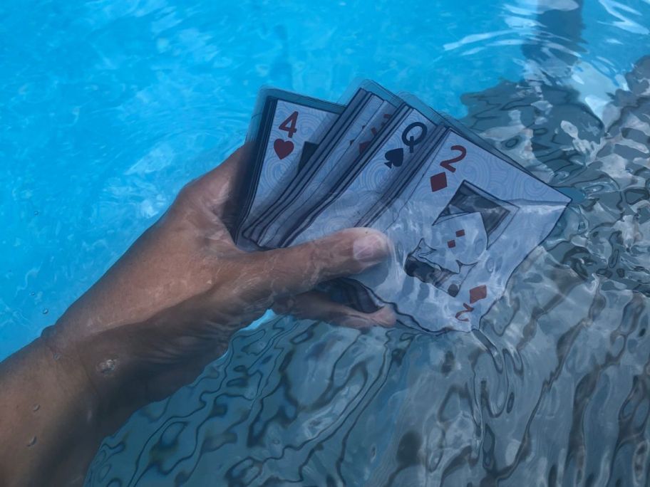 Hoyle Waterproof Playing Cards underwater