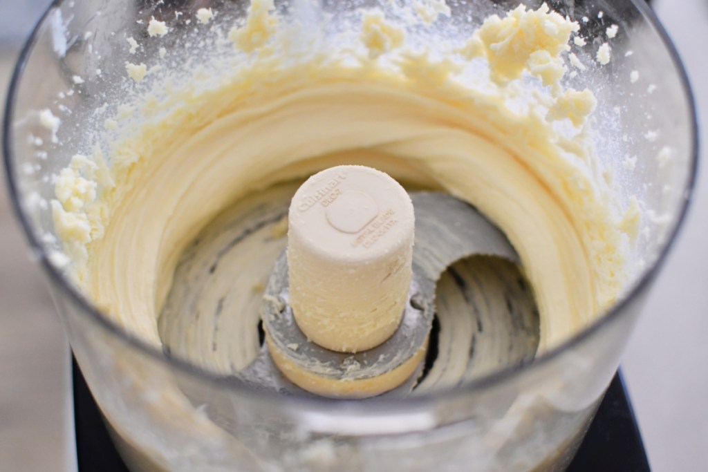 whipped brie in a food processor