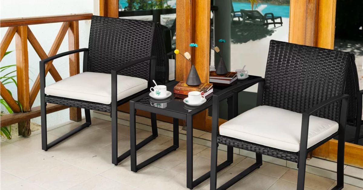 Walmart Patio Furniture Sale | 3-Piece Bistro Set Only $100 Shipped