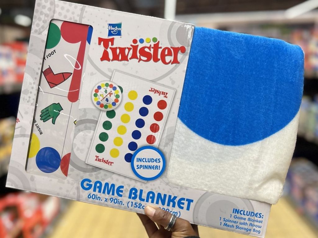 Twister Game Board Blanket w/ Game Spinner 