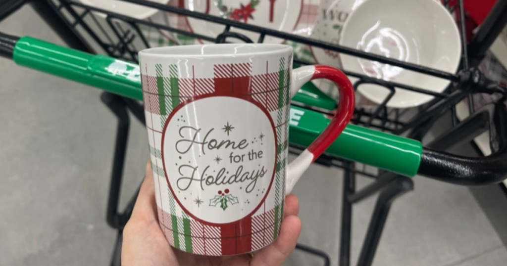 Dollar Tree Christmas Mug Home for the Holidays 