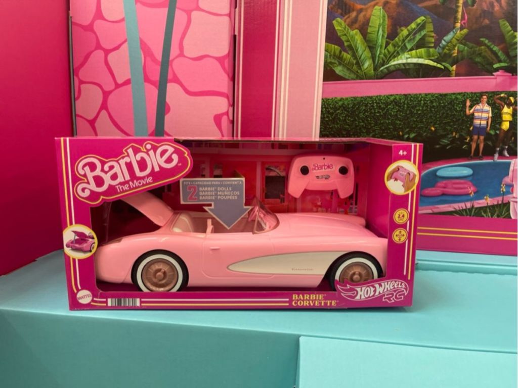 Barbie Hot Wheels Remote Controlled Toy Pink Corvette at Walmart