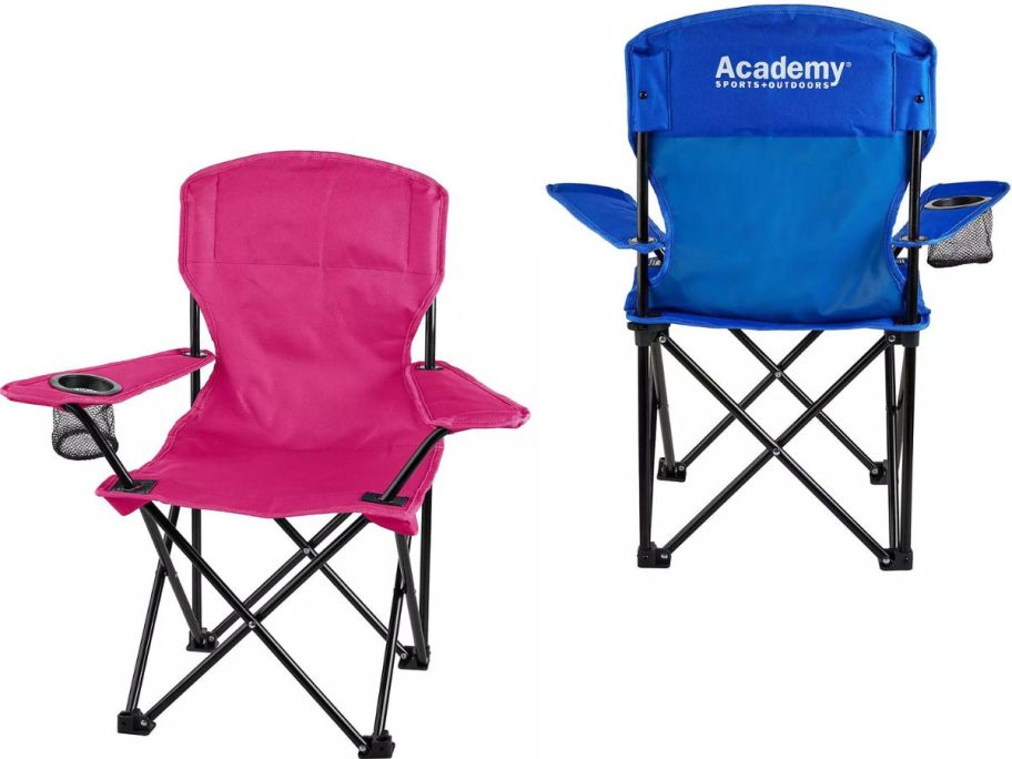 Stock images of front and back view of Academy Sports Kids Chairs