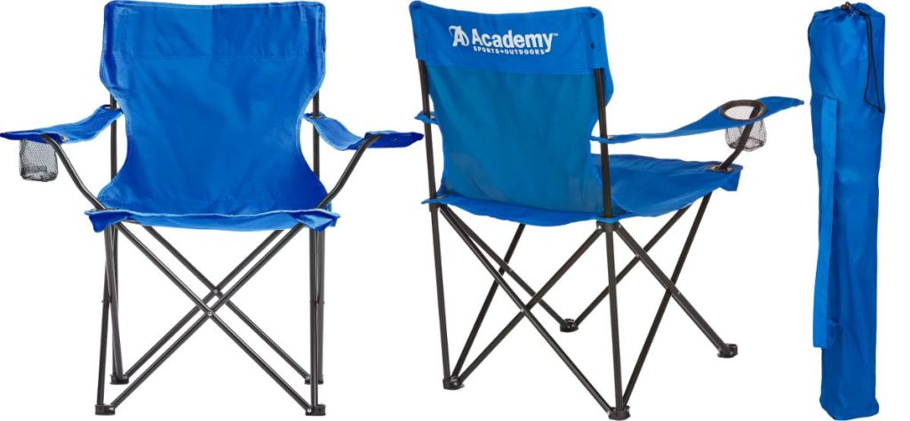 a blue Academy Sports Outdoors Logo Armchair