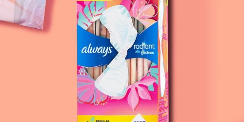 Always Radiant Teen Pads 14-Count Only $3 Shipped on Amazon