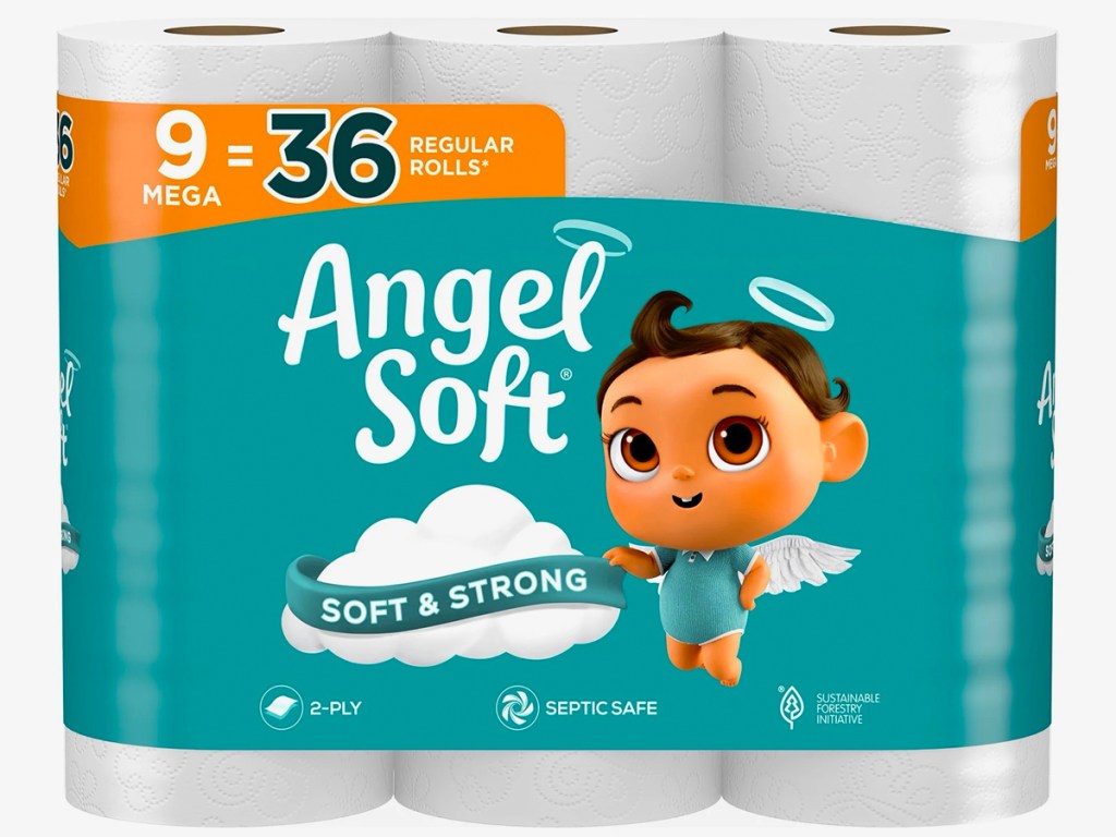 Angel Soft Toilet Paper 9 Mega Rolls