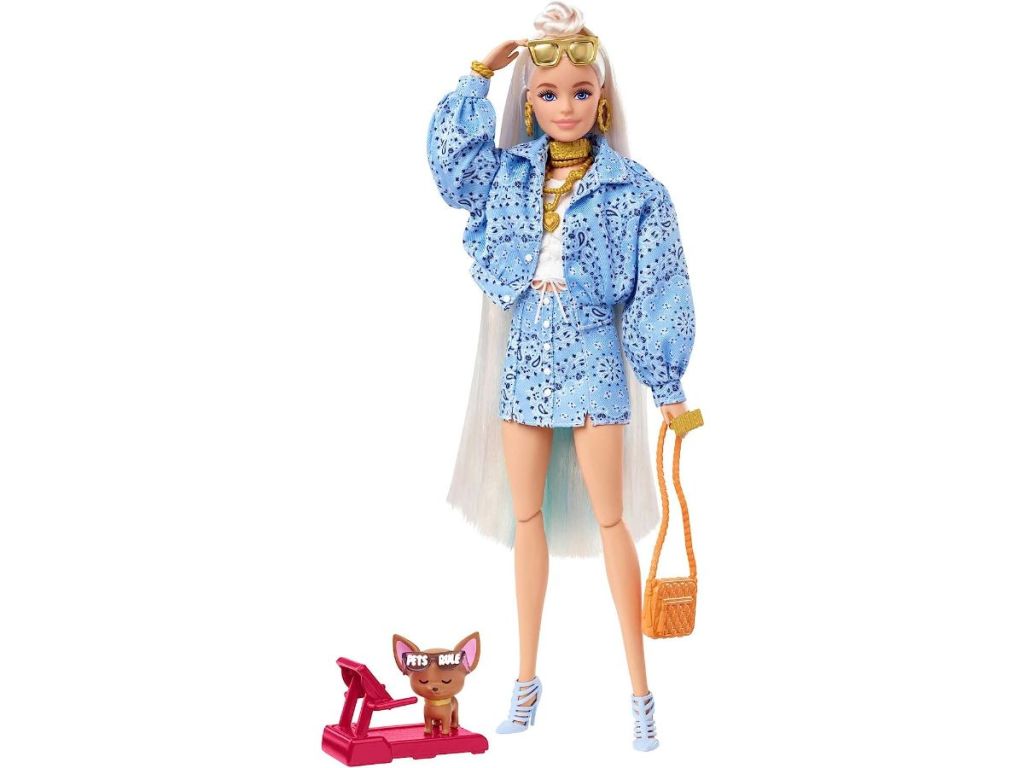 Barbie doll with small dog