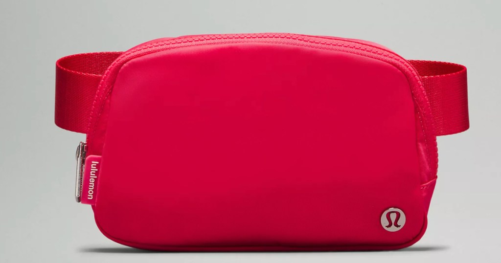lululemon Belt Bag in bright pink