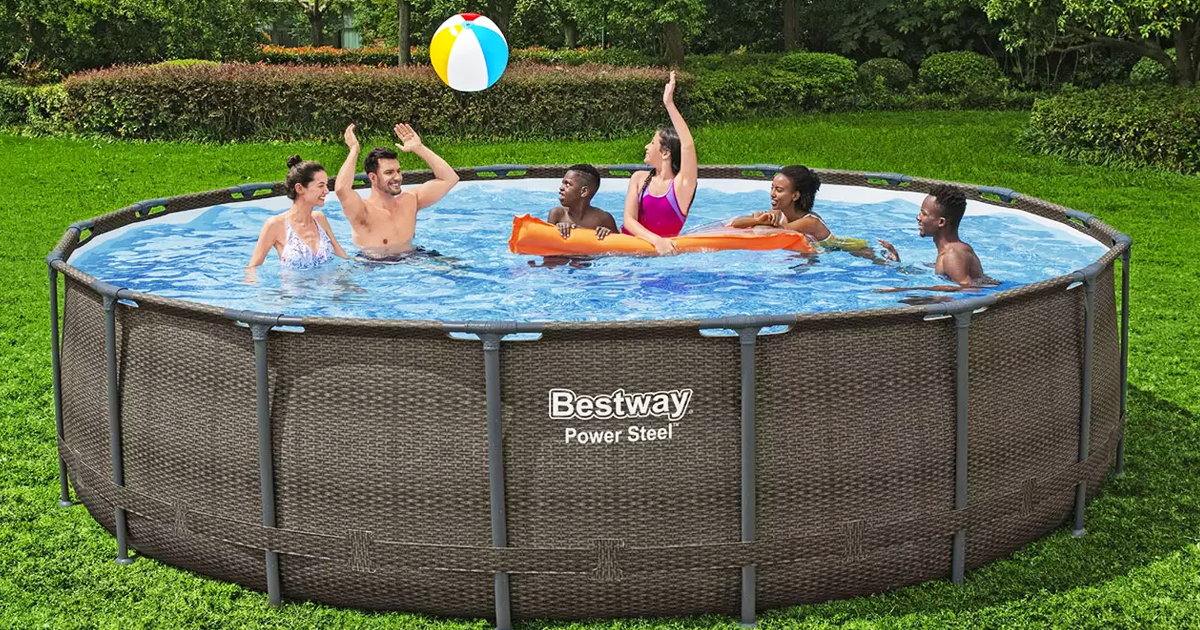 Bestway Family-Size Pool Just $399.98 on SamsClub.com | Includes Sand Filter Pump, Ladder, & Cover