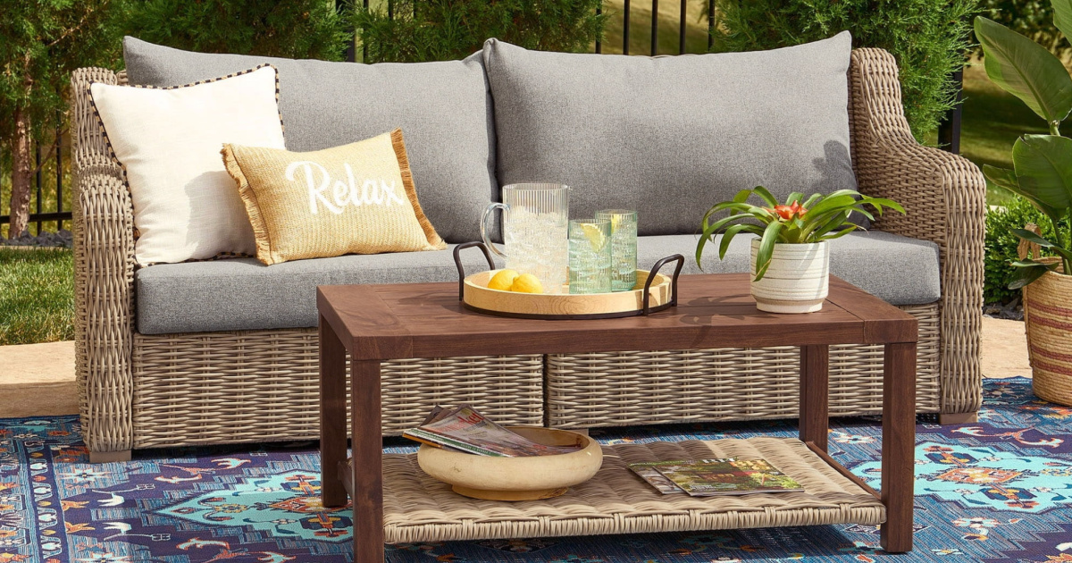 This Walmart Wicker Patio Furniture Costs Thousands Less Than Designer Brands & Comes With Covers!