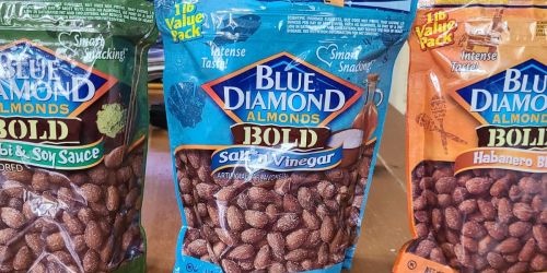 Blue Diamond Almonds 16oz Bags from $4.92 Shipped on Amazon