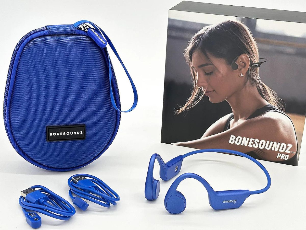 BoneSoundz Pro Wireless Headphones w Music Storage Only 90.49