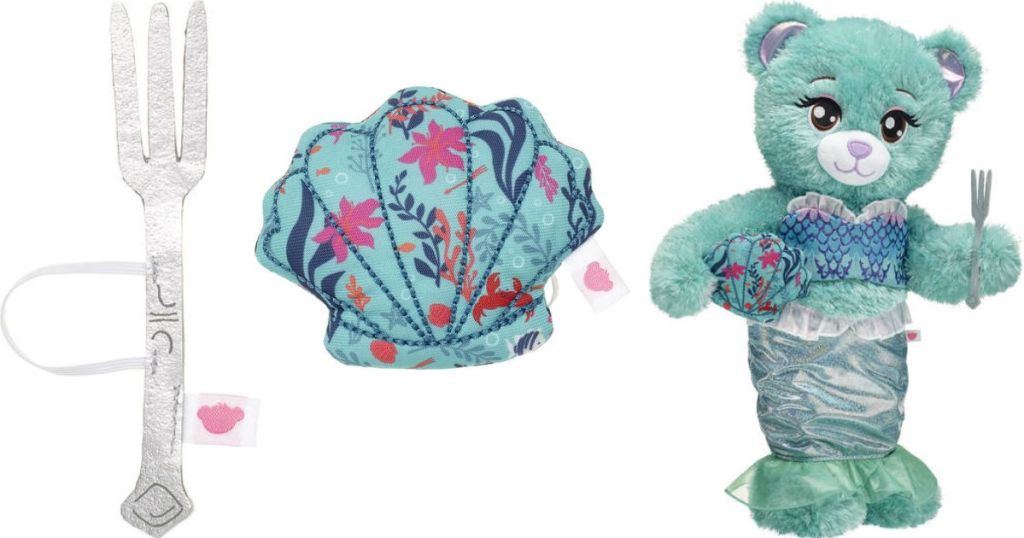 Build-A-Bear Little Mermaid Accessories and bear