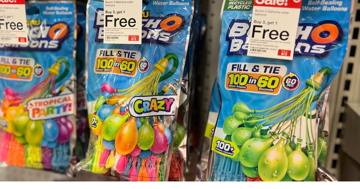 Buy 3, Get 1 Free Bunch O Balloons at Target + More | Let the Battles Begin!