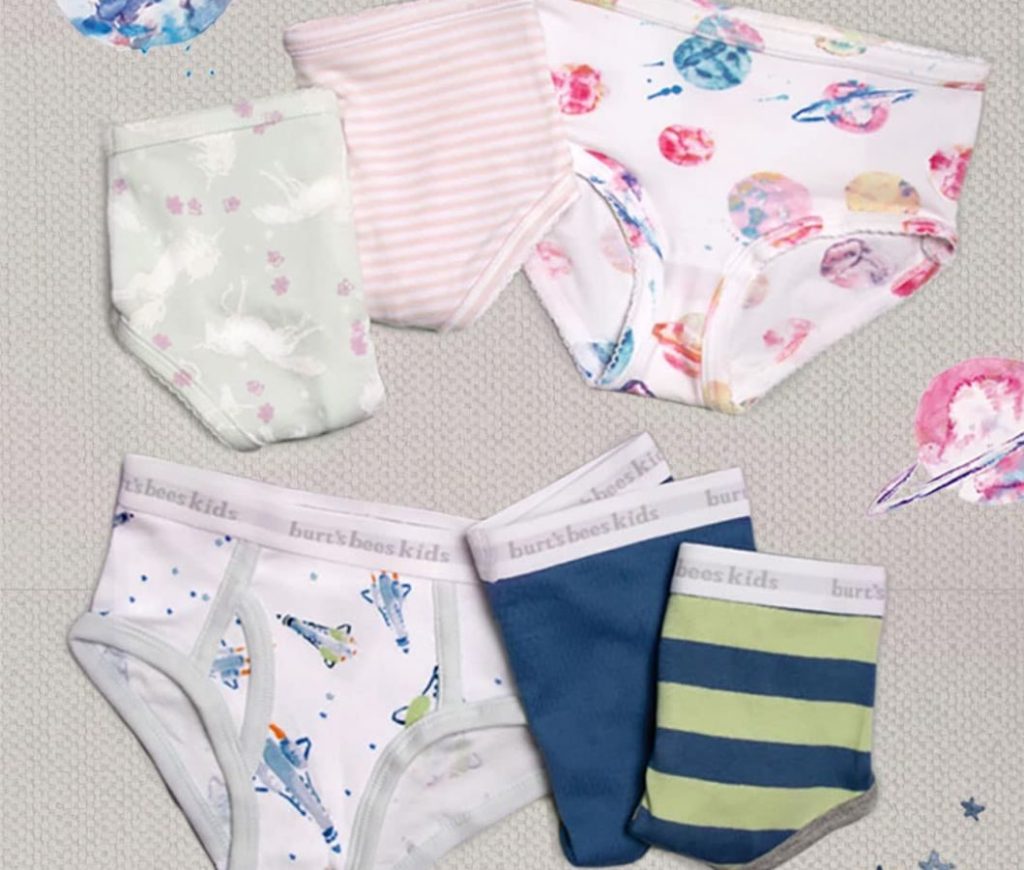 Burts Bees Toddler Underwear for girls and boys