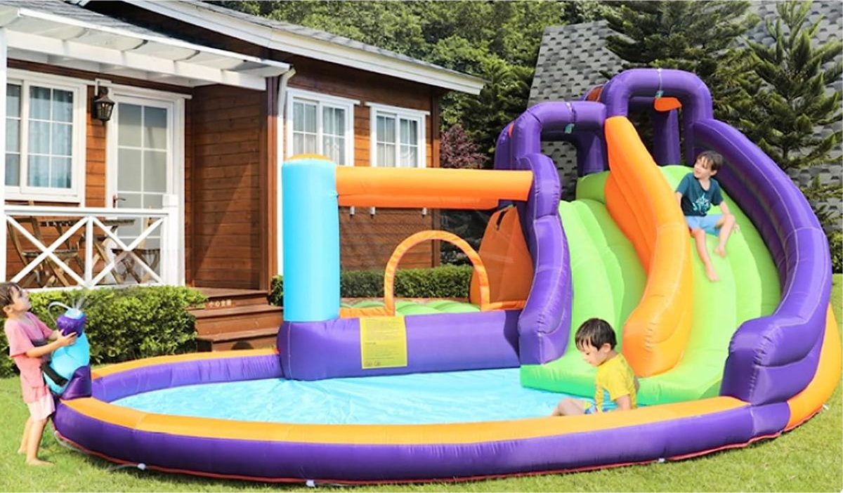 Coconut Float Inflatable Bouncer Water Cannon Park