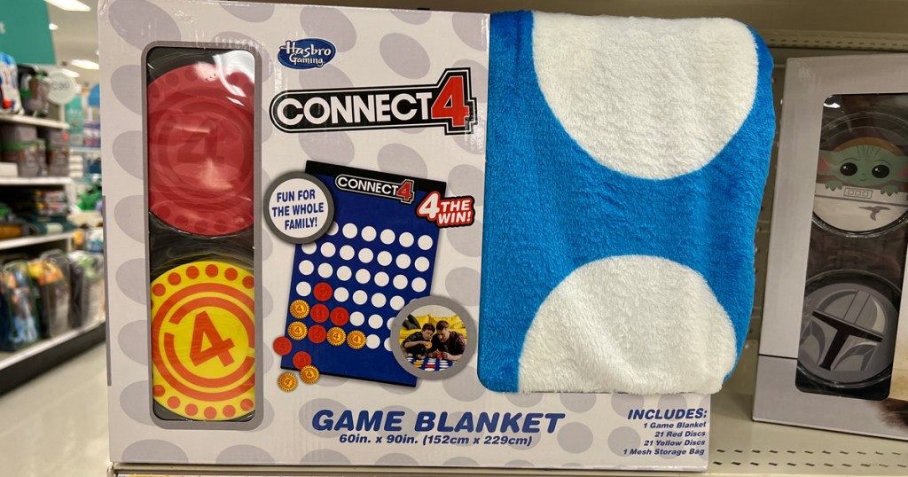 Connect Four game blanket