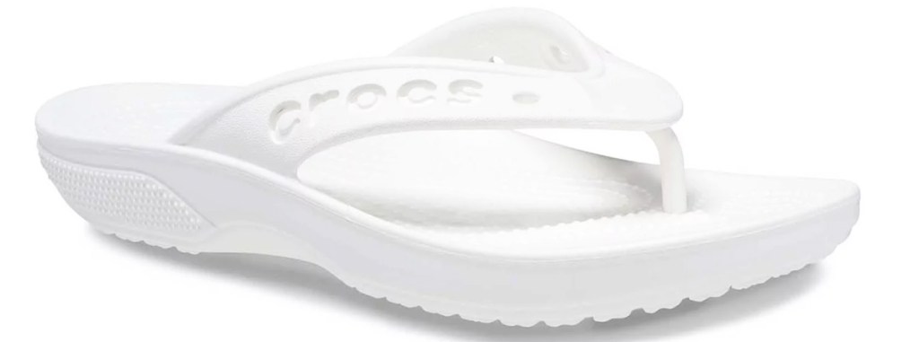 white crocs flip flop