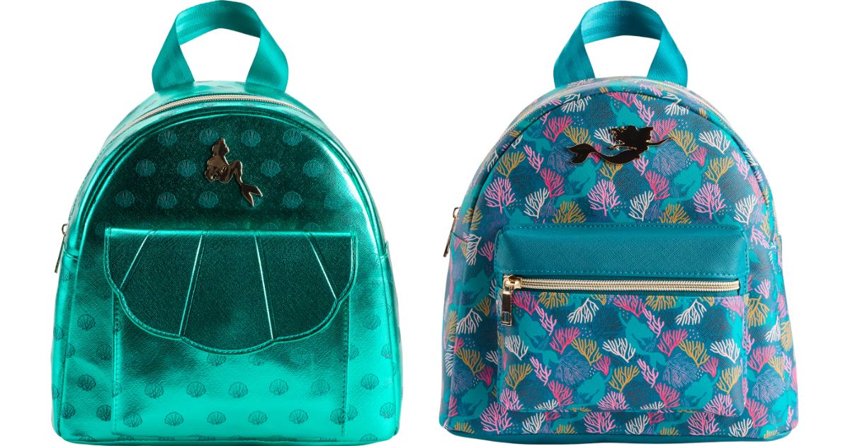 Disney's The Little Mermaid Ariel Mini Backpack with Shell Emboss