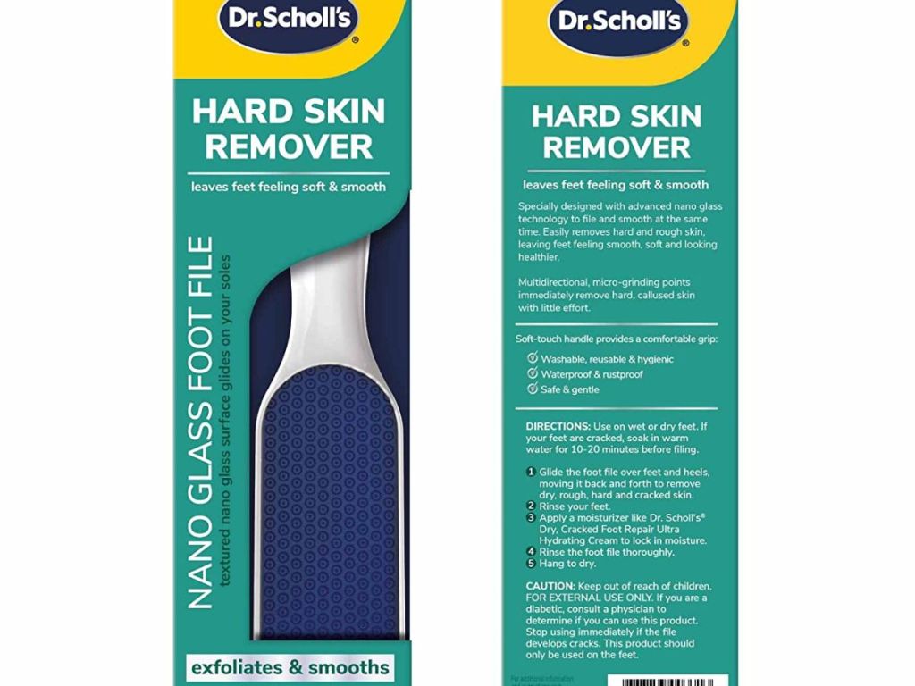 Dr. Scholl's Hard Skin Remover front and back 