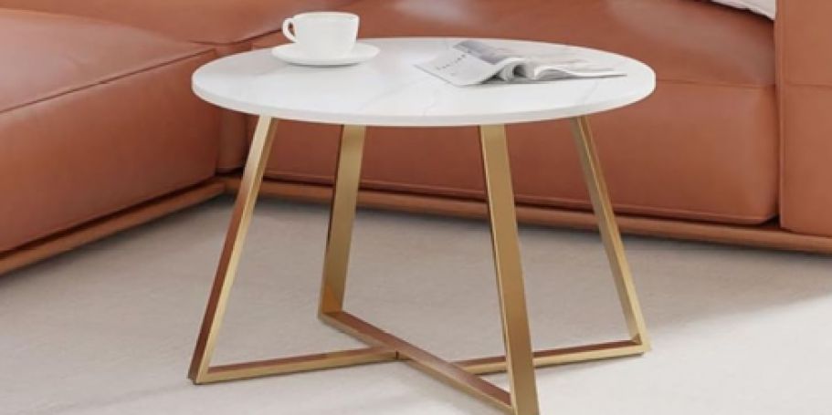 Round 28″ Coffee Table Only $45.49 Shipped on Amazon (Reg. $80)!