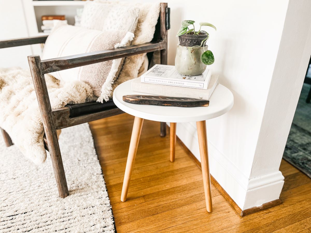 Real Wood Side Table Only $35.99 Shipped on Amazon | Assemble in Seconds!