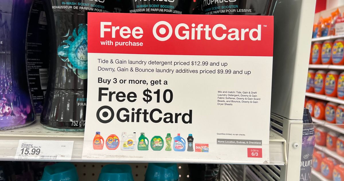 FREE $10 Target Gift Card w/ Household Purchase | Score Three Laundry Products for the Price of One!