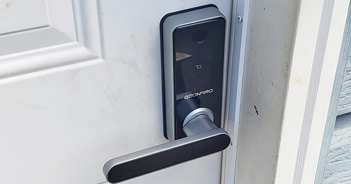 Keyless Entry Door Lock Only $63.99 Shipped on Amazon | Unlock Using App, Fingerprint Scanner & More