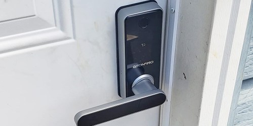 Keyless Entry Door Lock Only $63.99 Shipped on Amazon | Unlock Using App, Fingerprint Scanner & More