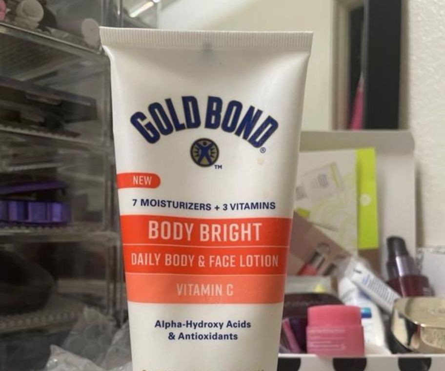 Gold Bond Body Bright Body & Face Lotion Tube