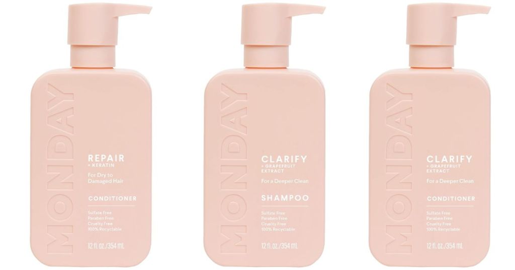 MONDAY Haircare Products - Repair Conditioner, Clarify Shampoo and Clarify Conditioner